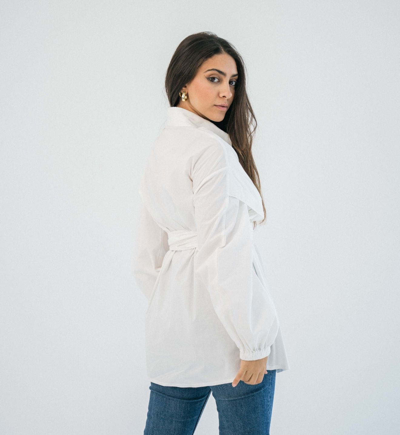 Wrapped Shirt white