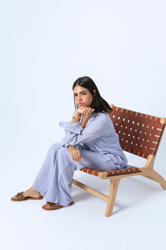 Breezy Linen Blue Set