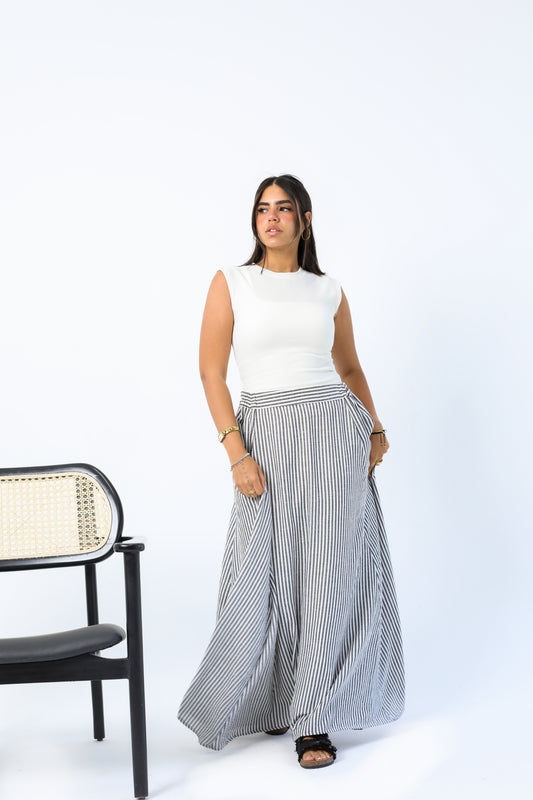 Greyline Linen Skirt
