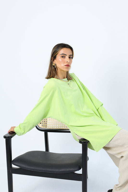 Candy Cotton Apple Green Top