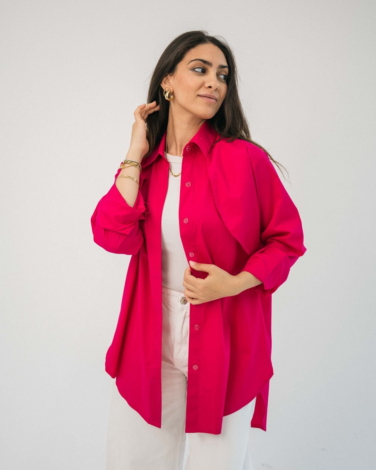 High Low Chemise Pink