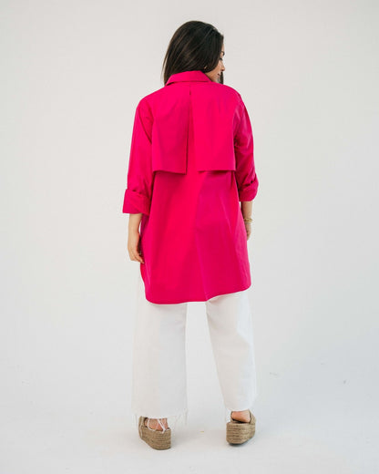 High Low Chemise Pink